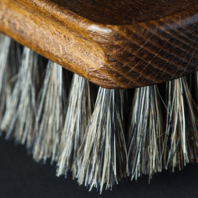 Closeup of shoe brush